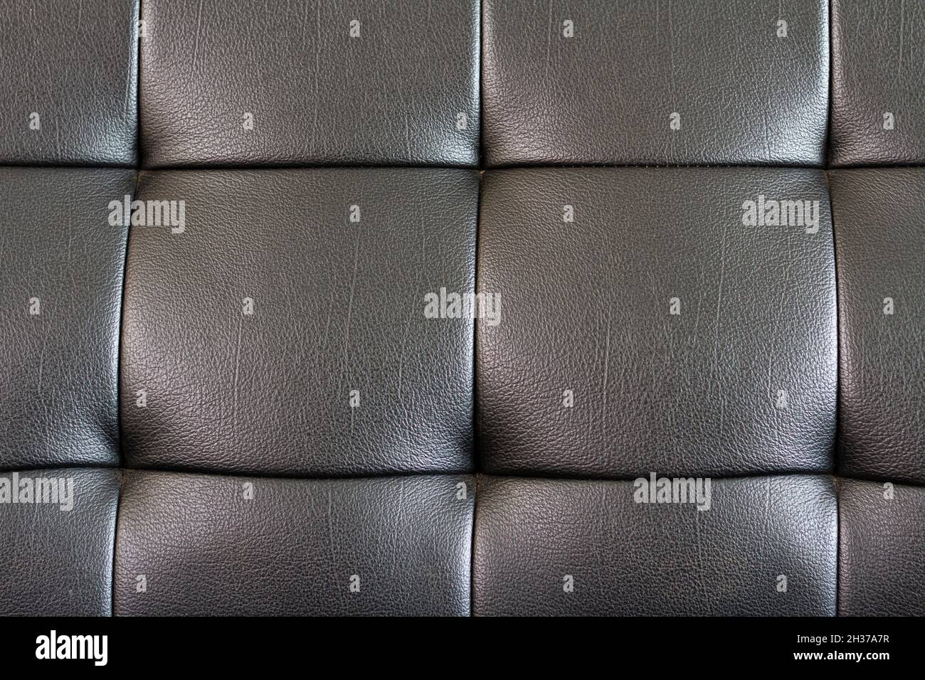 Black leather upholstery texture with great detail for background, high quality images Stock Photo