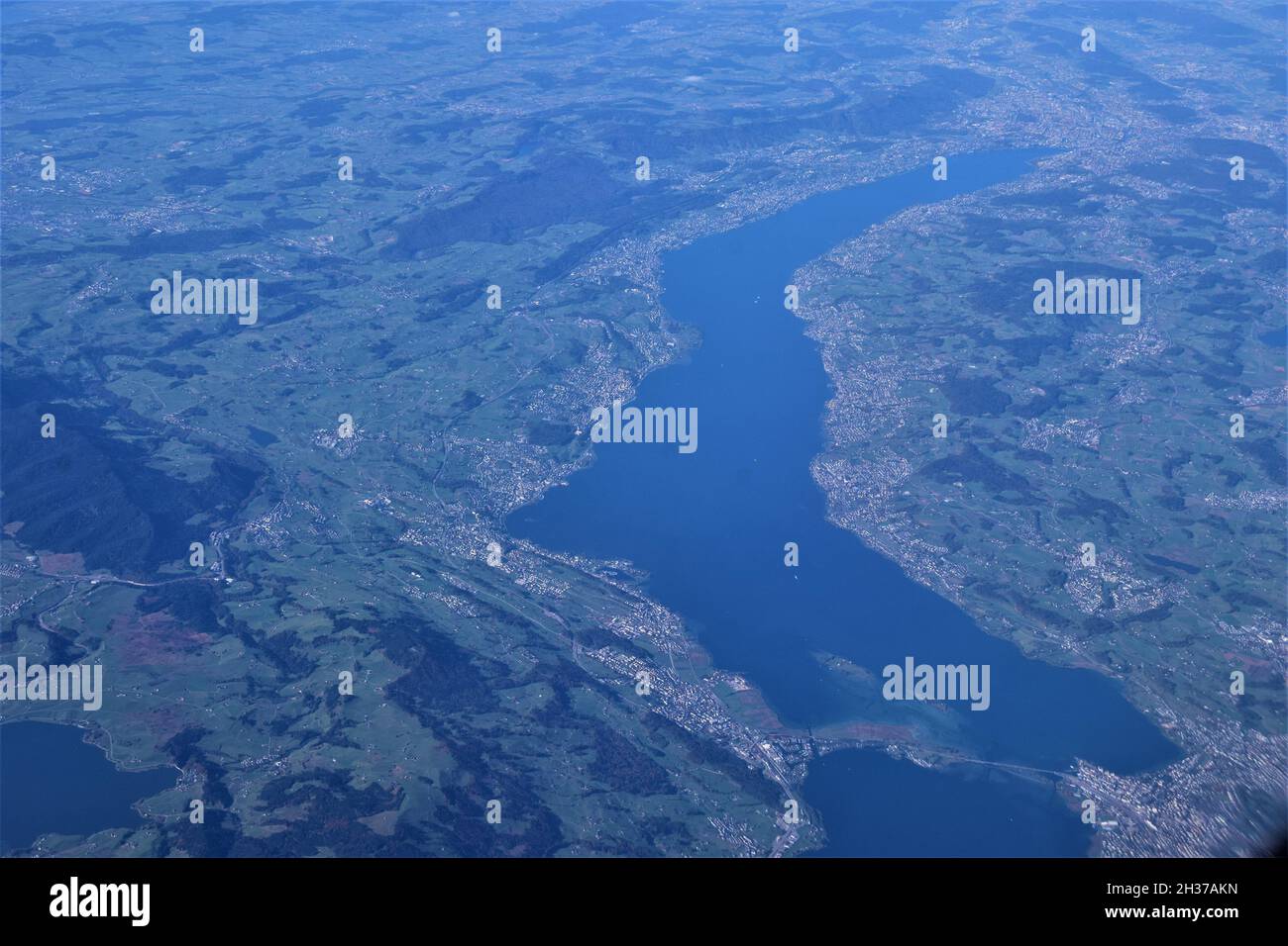 Lake Zurich Aerial View Stock Photo Alamy