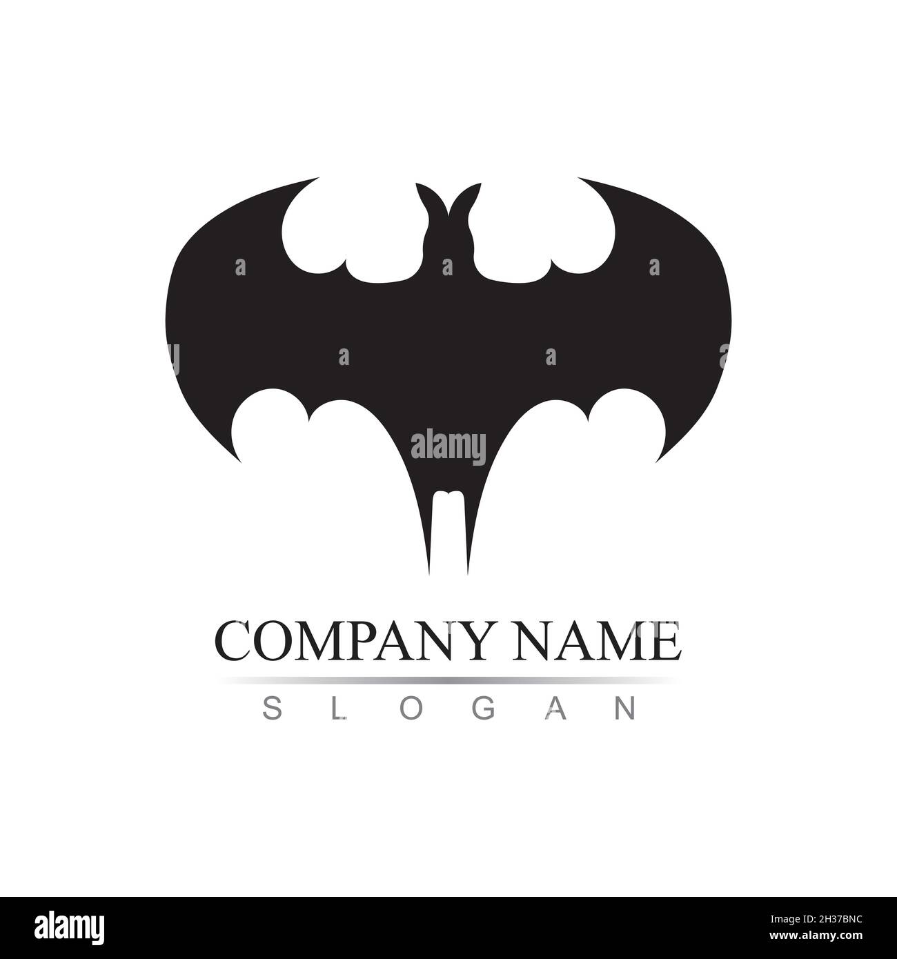 bat vector icon logo template illustration design Stock Vector