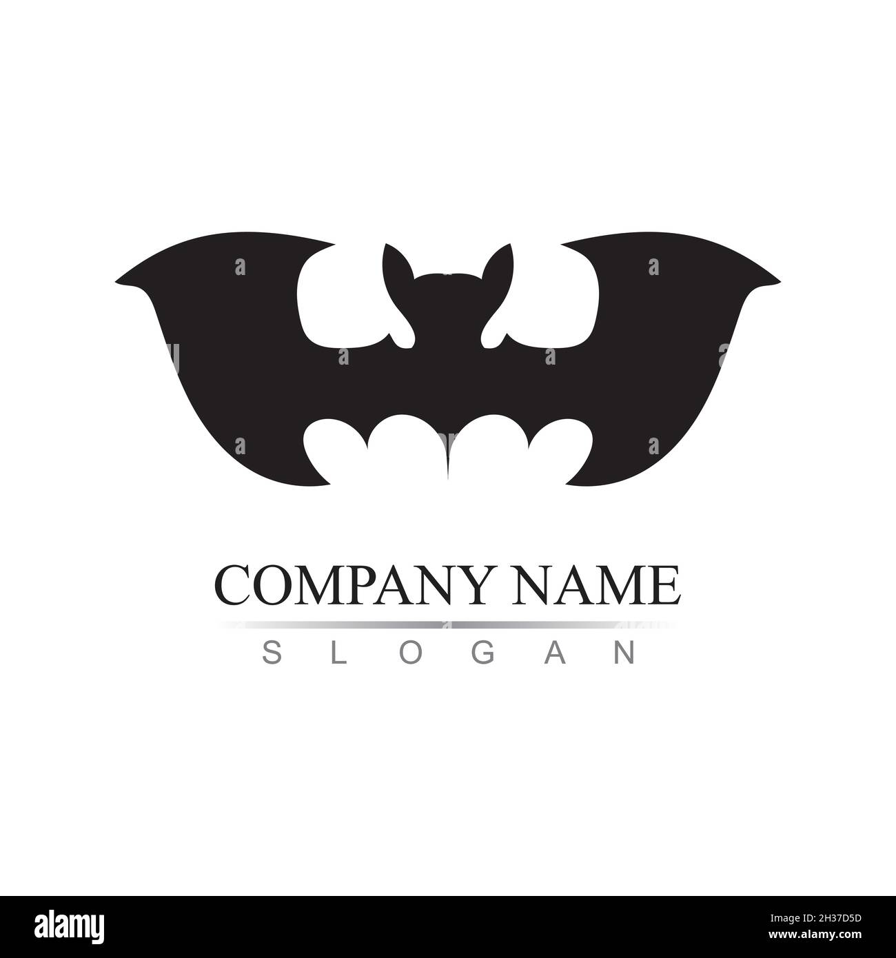 bat vector icon logo template illustration design Stock Vector