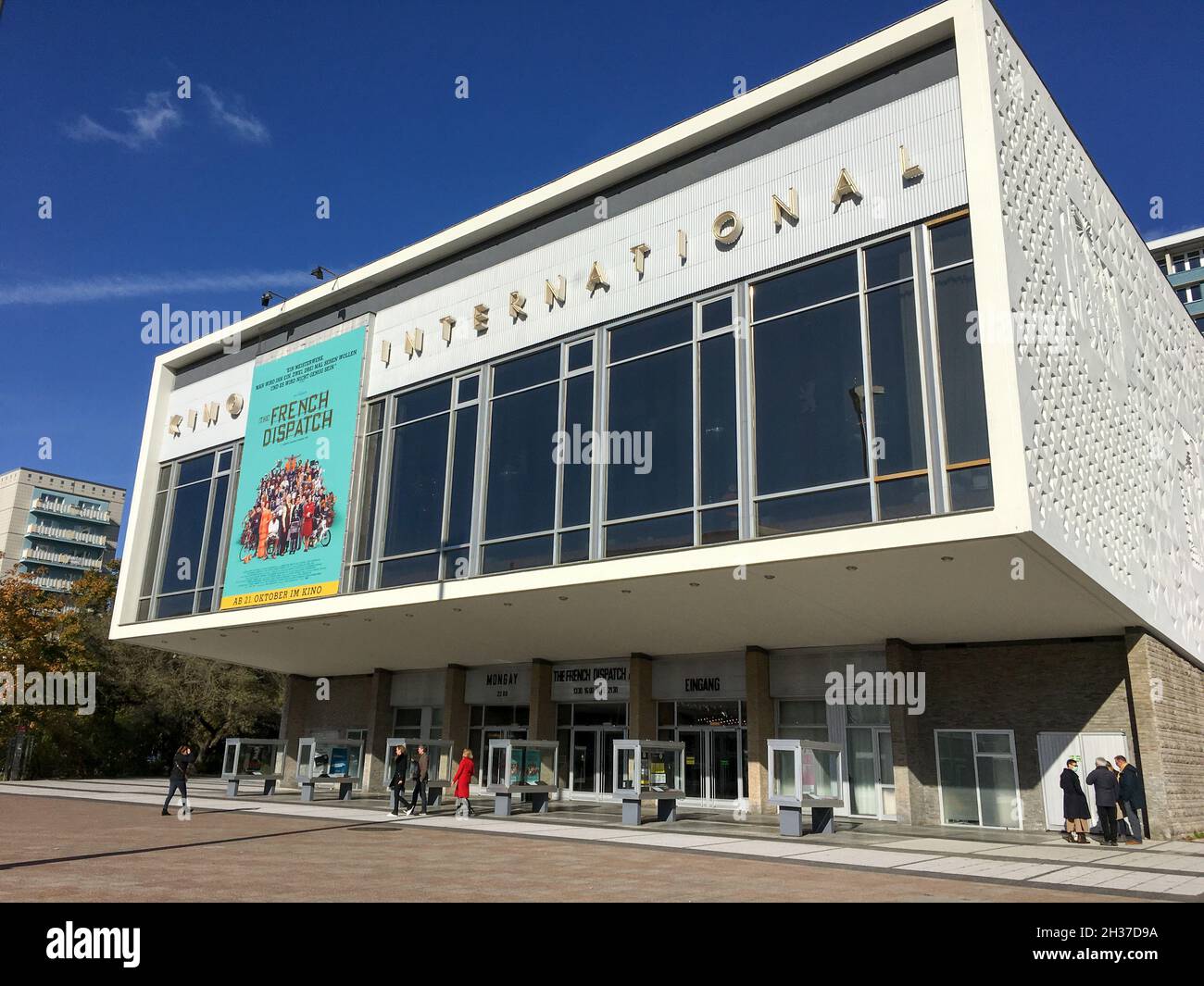 BERLIN, GERMANY - OCTOBER 24, 2021: Kino International, a famous Movie Theatre on Karl-Marx-Allee in former East Berlin near Alexander Platz, built 19 Stock Photo