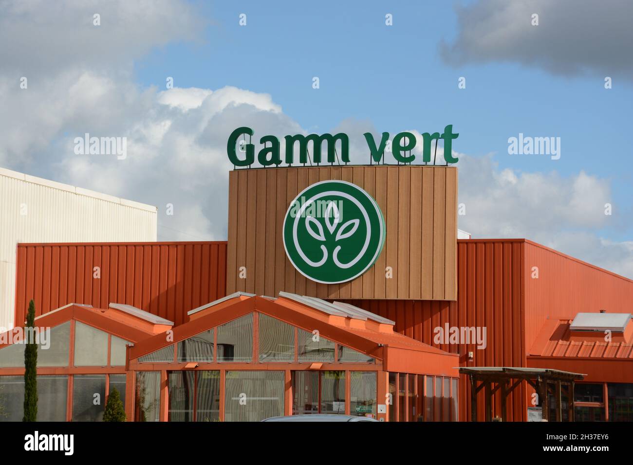 Gamm Vert Store, a French chain of garden centres,  Issoire, Auvergne-Rhone-Alpes, France Stock Photo