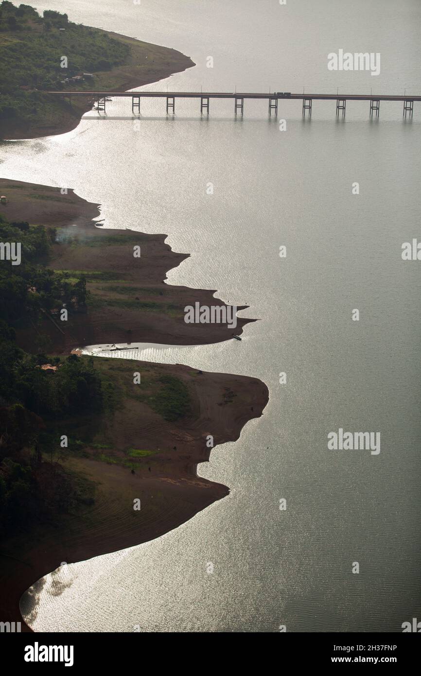 Aerial view bridge above curvy hi-res stock photography and images - Alamy