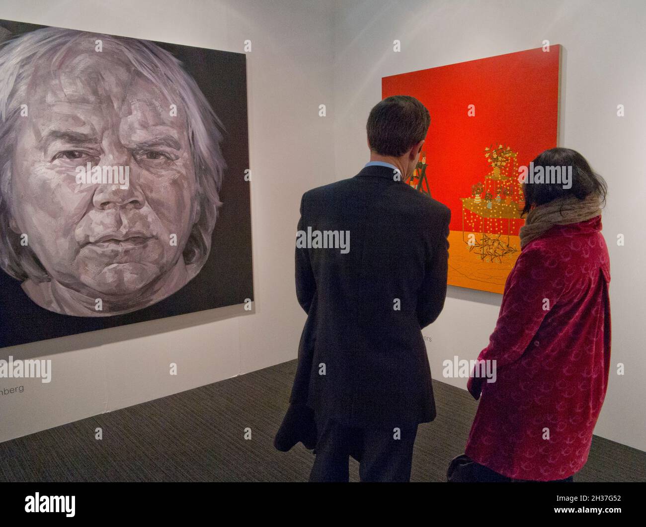 Visitors , London Arts Fair ,art,fair,collectors, Islington, London