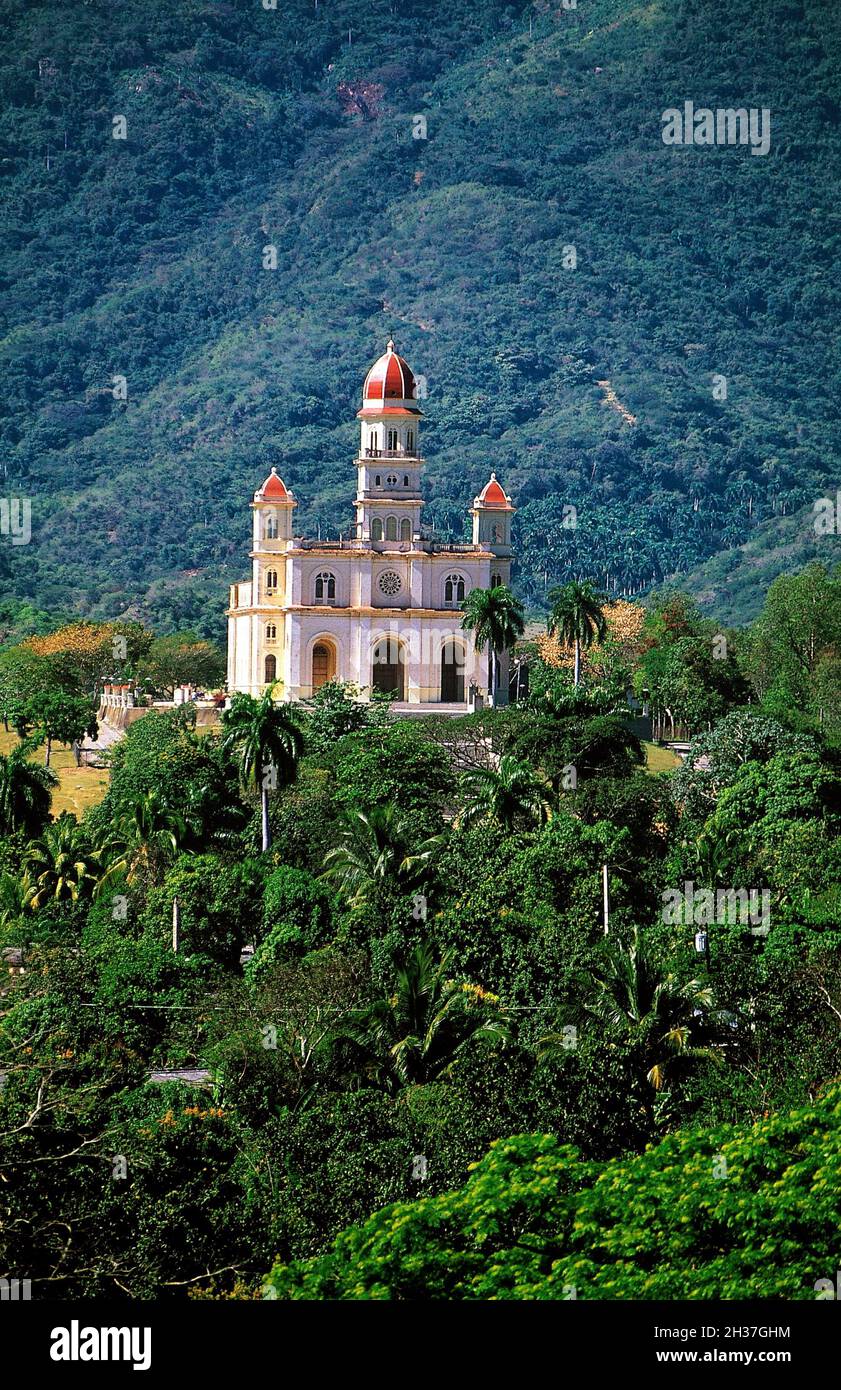 CUBA, SANTIAGO DE CUBA PROVINCE, EL COBRE VILLAGE, THE BASILICA