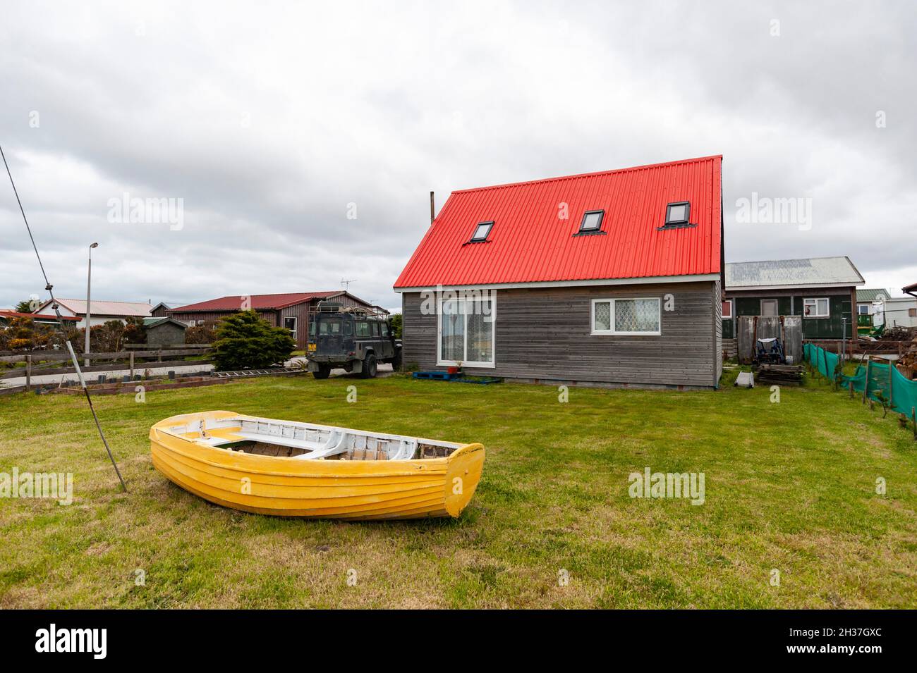 A house in Stanley, the capital of the Falkland Islands. Stanley