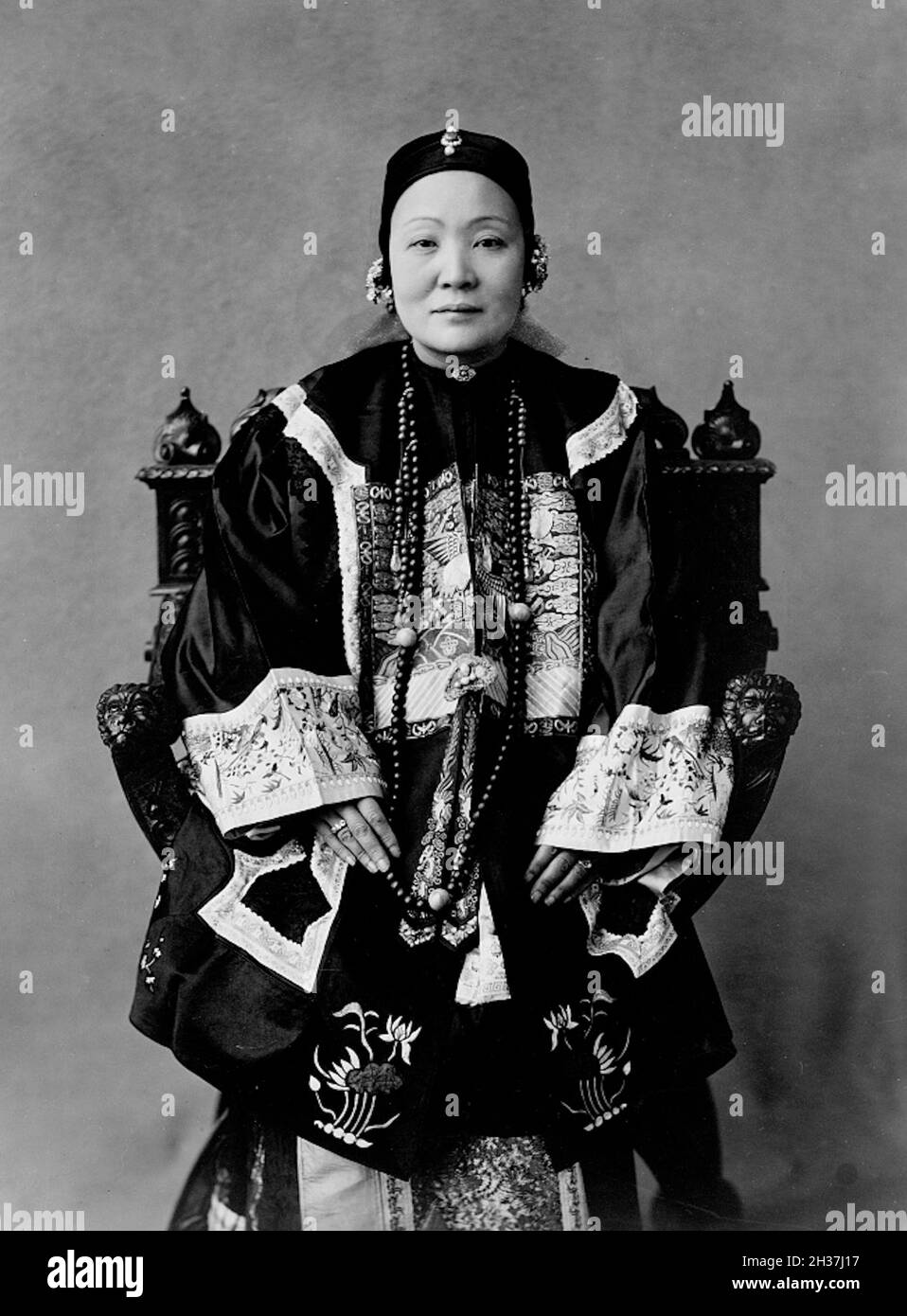 Frances Benjamin Johnston vintage photography - Madame Wu Tingfang Stock Photo