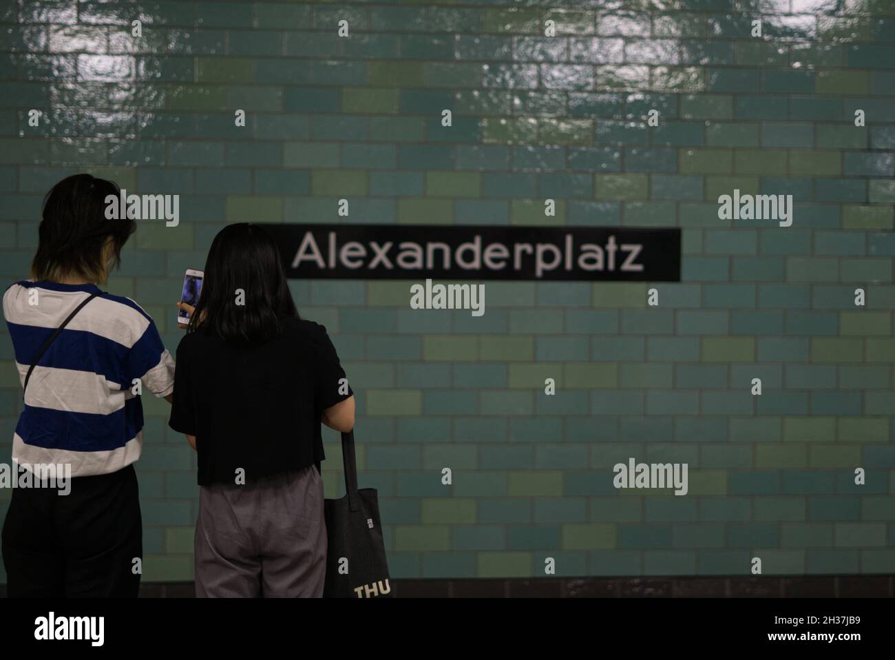 Train station Alexanderplatz Stock Photo