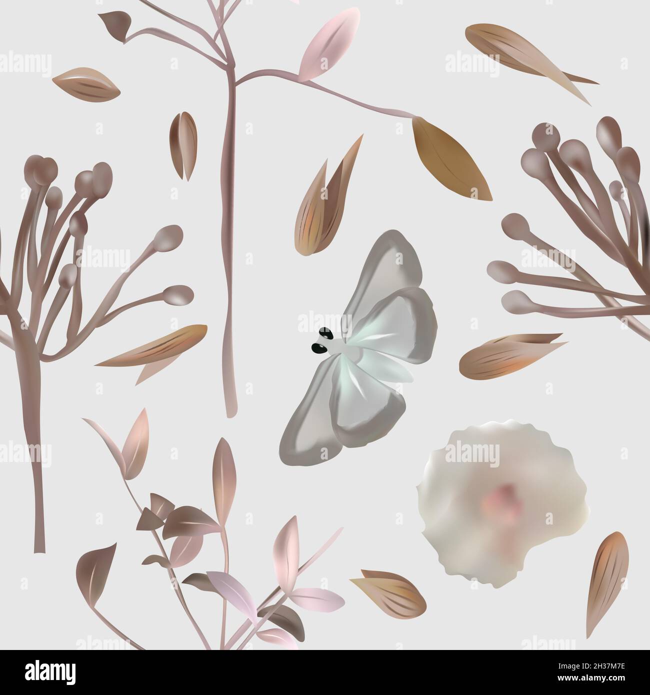 Dry flower composition Stock Vector Images - Alamy