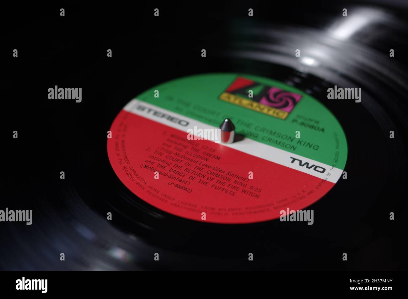 King Crimson 1969 debut album In the Court of the Crimson King vinyl LP Atlantic Records label