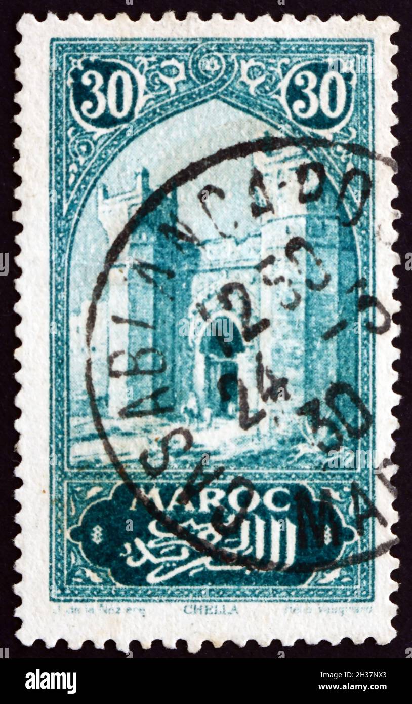 FRENCH MOROCCO CIRCA 1927 a stamp printed in French Morocco shows