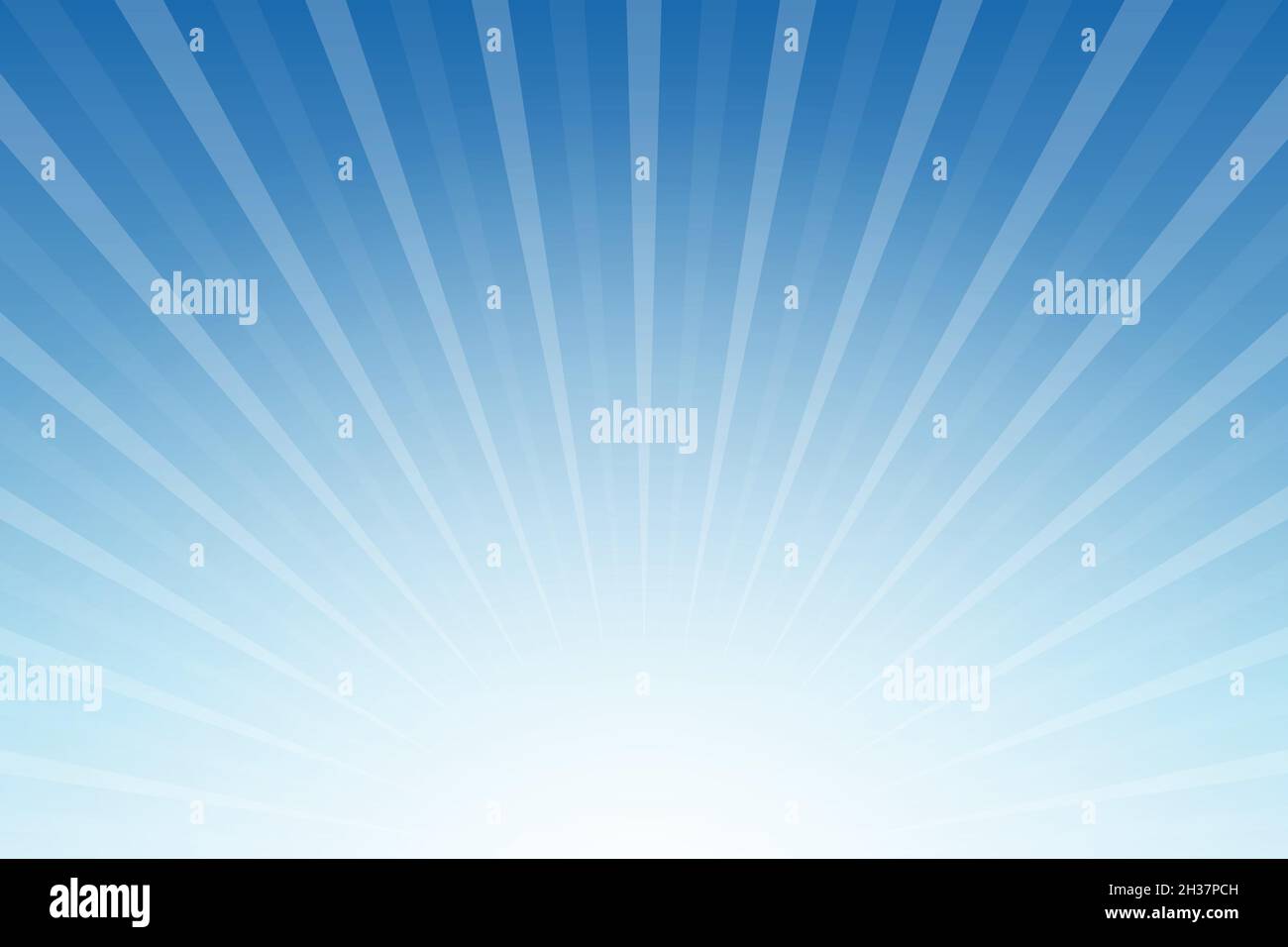 sun rays on blue sky. vector illustration Stock Vector Image & Art - Alamy