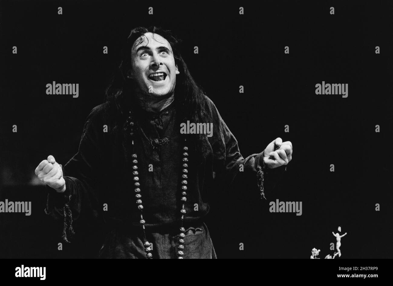 Antony Sher (Tartuffe) in TARTUFFE  by Moliere at the Royal Shakespeare Company (RSC), The Pit, Barbican Theatre, London EC2   28/07/1983  translated by Christopher Hampton  design: Alison Chitty  lighting: Leo Leibovici  director: Bill Alexander Stock Photo