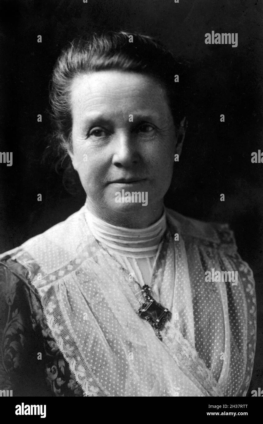 Millicent Fawcett. Portrait of the British suffragist, Dame Millicent Garrett Fawcett (1847-1929), c. 1913 Stock Photo