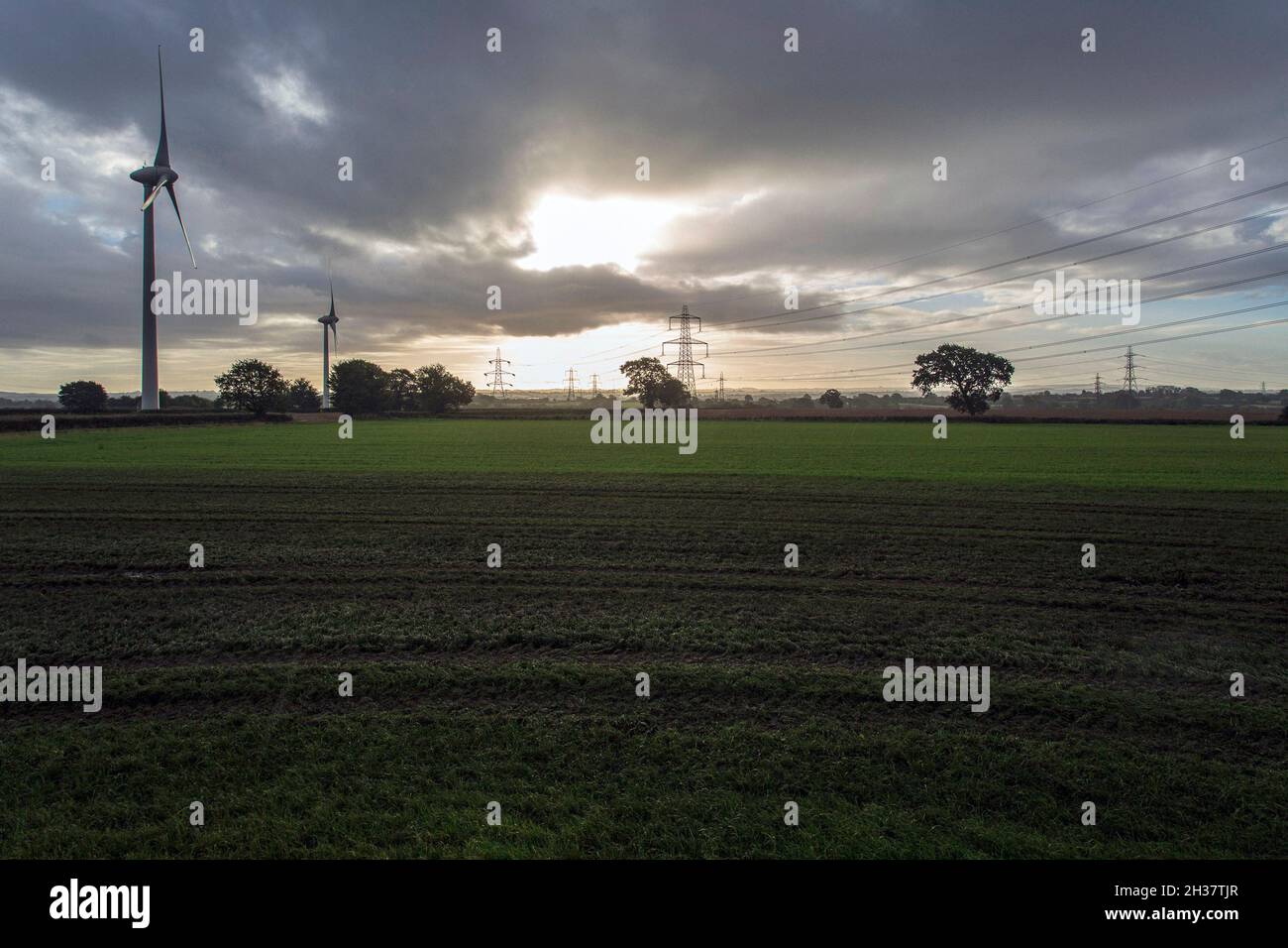 Windpark in Alveston, South Gloucestershire Stock Photo