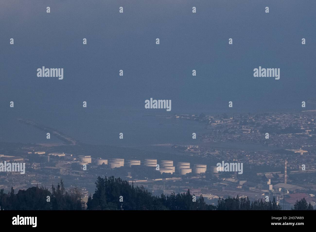 Haiti's Varreux main tanker terminal fuel storage facility in Portau