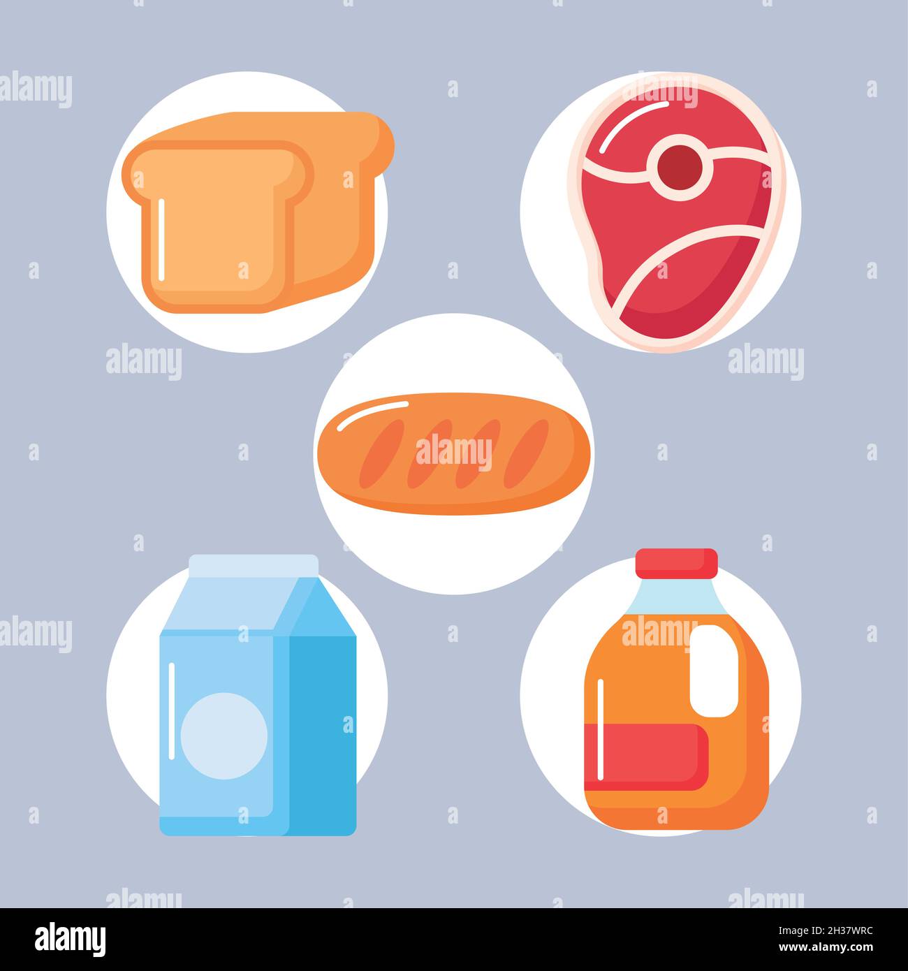 Nice food items Stock Vector Images - Alamy