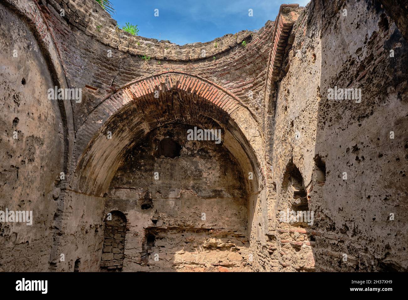 Old turkish bath ruins in iznik. It is established by ottoman empire