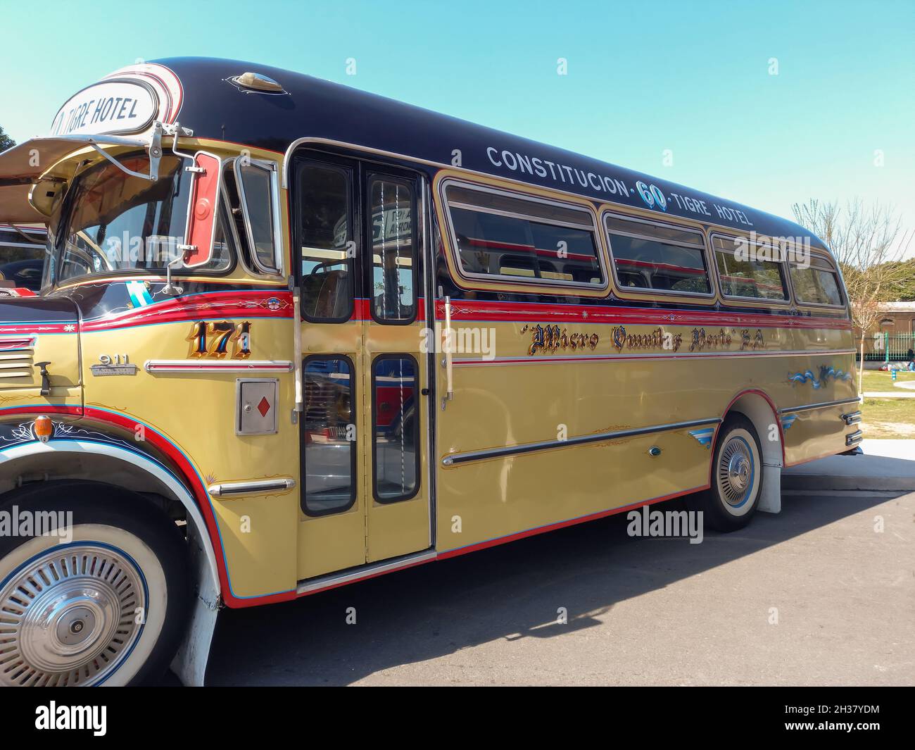 AVELLANEDA - BUENOS AIRES, ARGENTINA - Sep 27, 2021: yellow Daimler ...