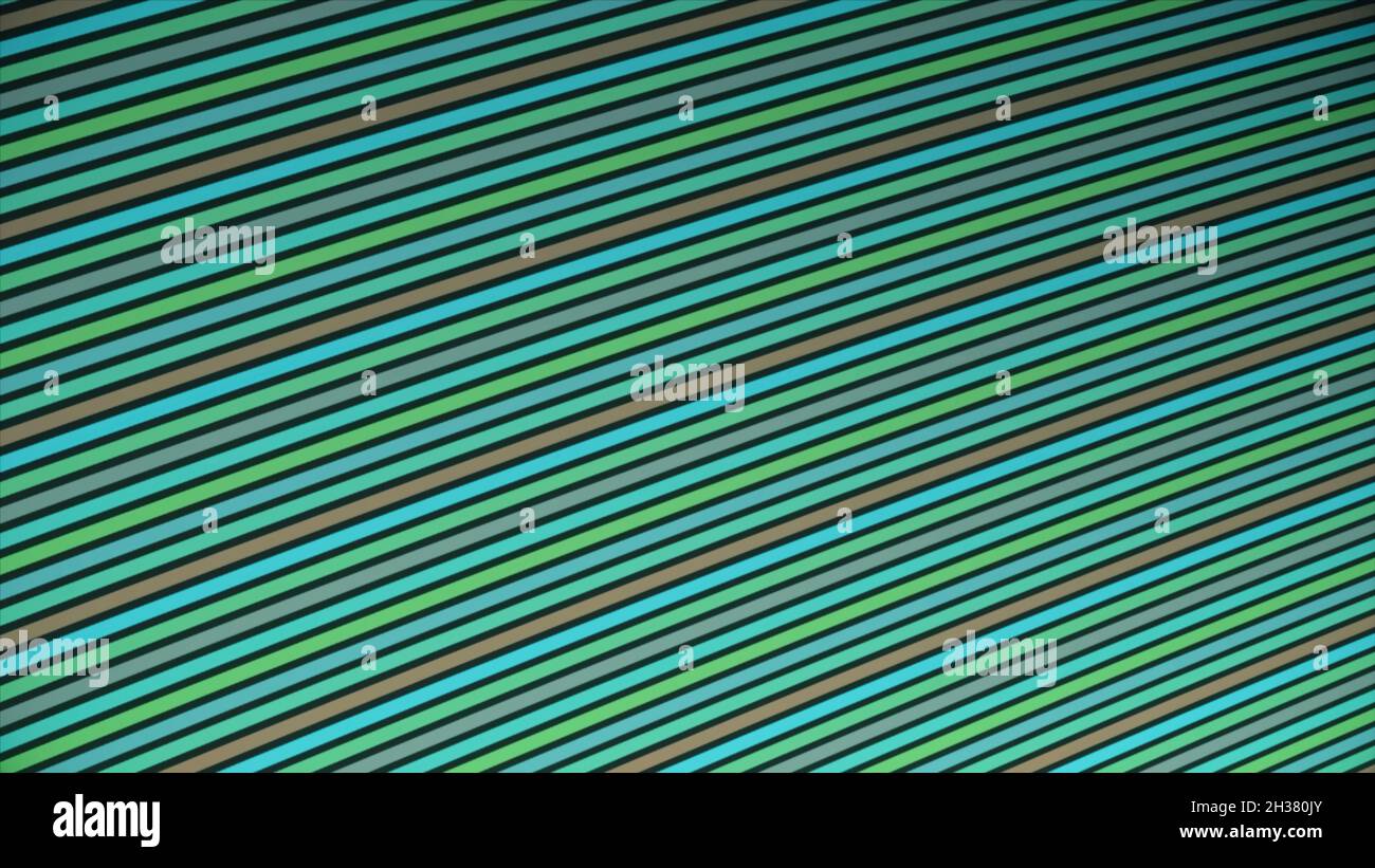 Abstract animation of bright multicolored stripes flying diagonally and ...