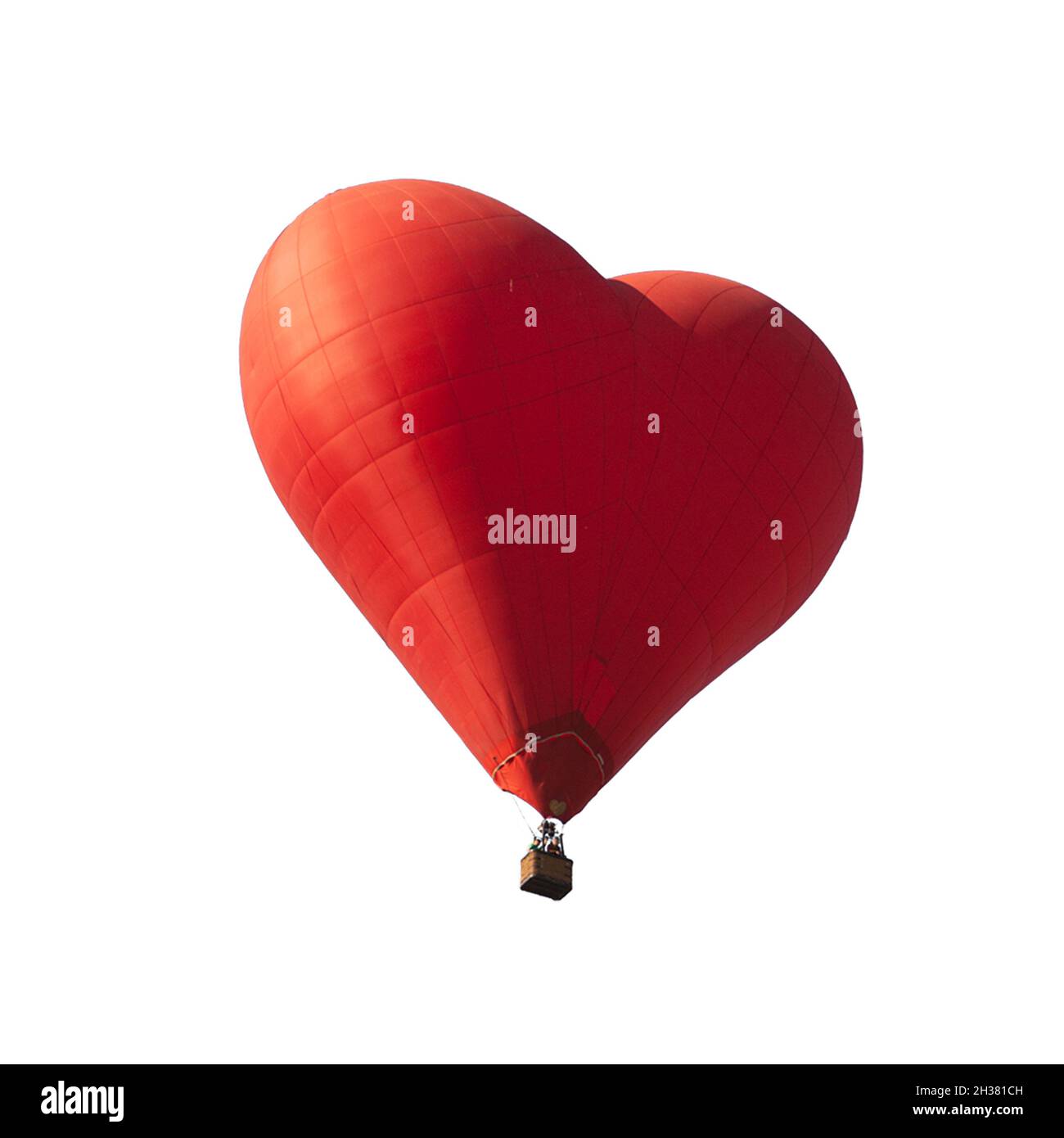 Red heart shaped balloon isolated on white Stock Photo - Alamy