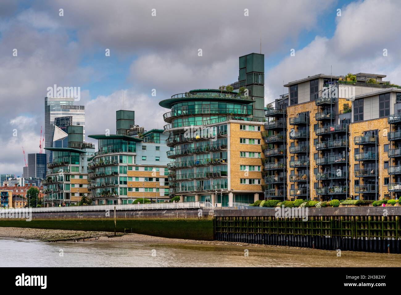 Residential Property On Canary Wharf, London, UK. Stock Photo