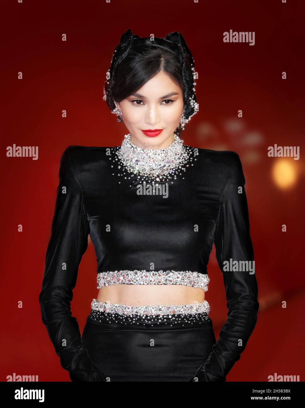 ROME, ITALY - OCTOBER 24: Actress Gemma Chan attends the "Eternals" red