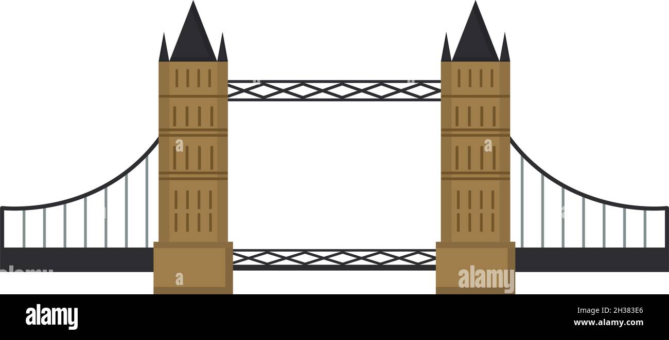 thames bridge design Stock Vector