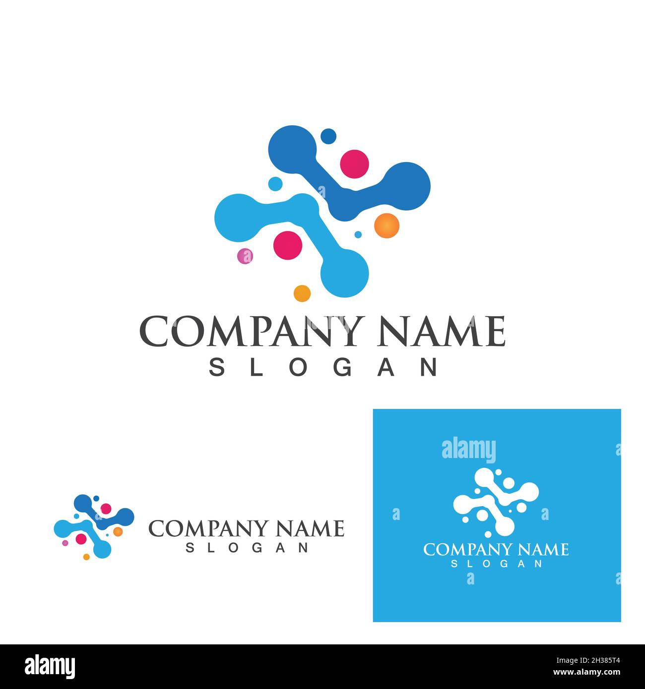 Molecule symbol logo template vector illustration design Stock Vector ...