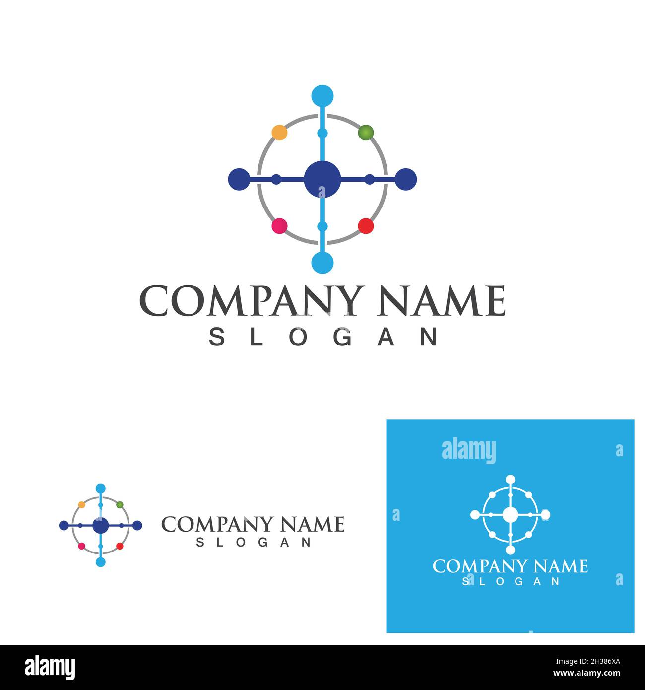 Molecule symbol logo template vector illustration design Stock Vector ...