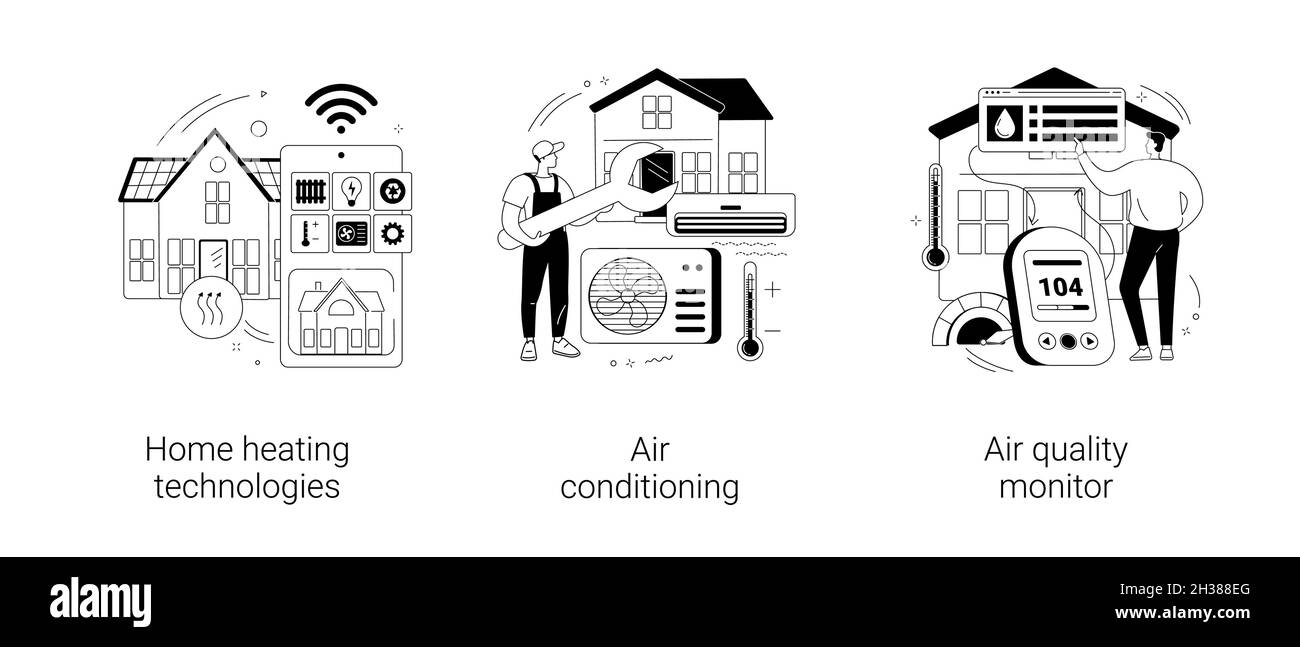 Home automation abstract concept vector illustrations Stock Vector