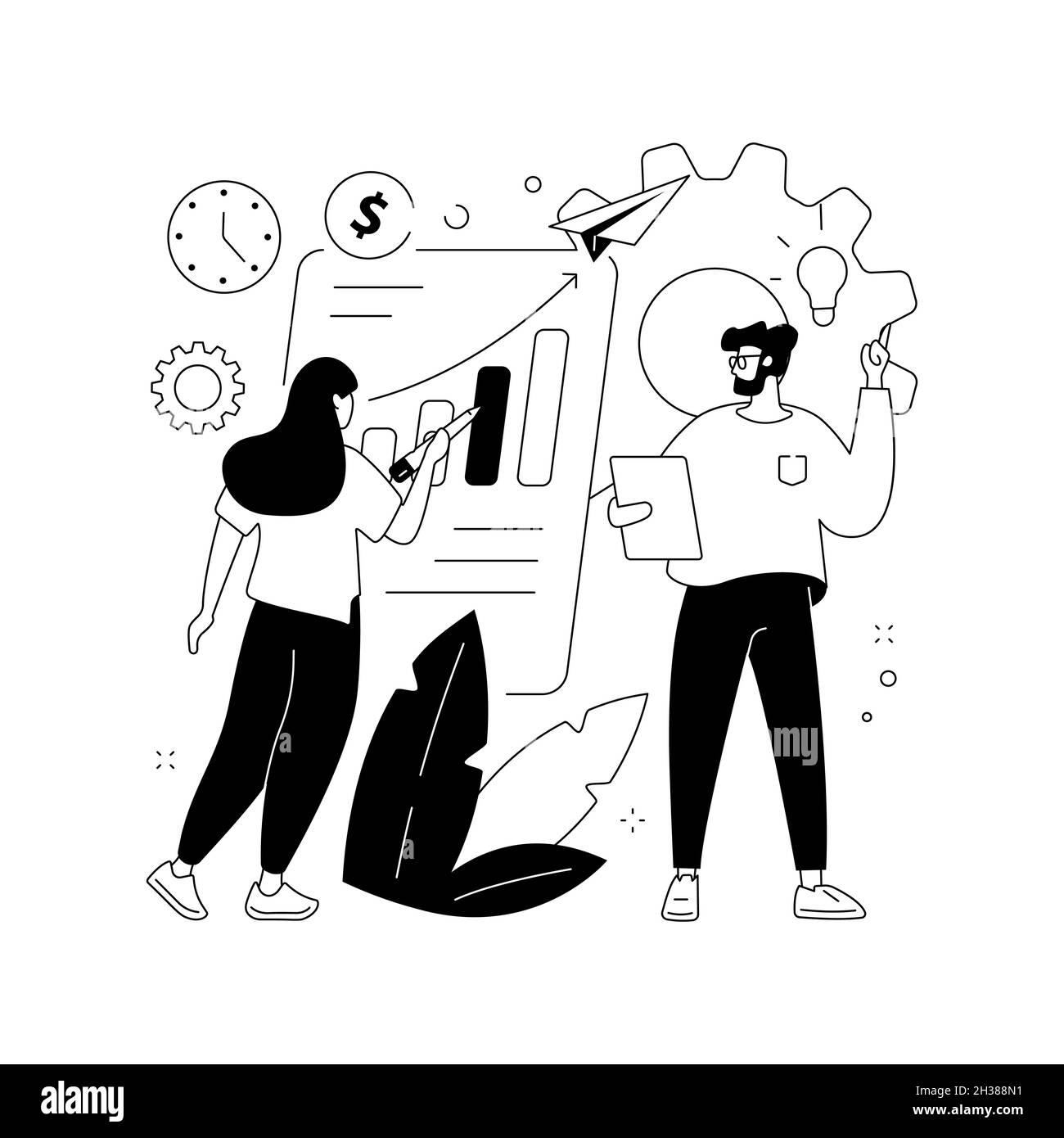 Business idea abstract concept vector illustration Stock Vector Image ...