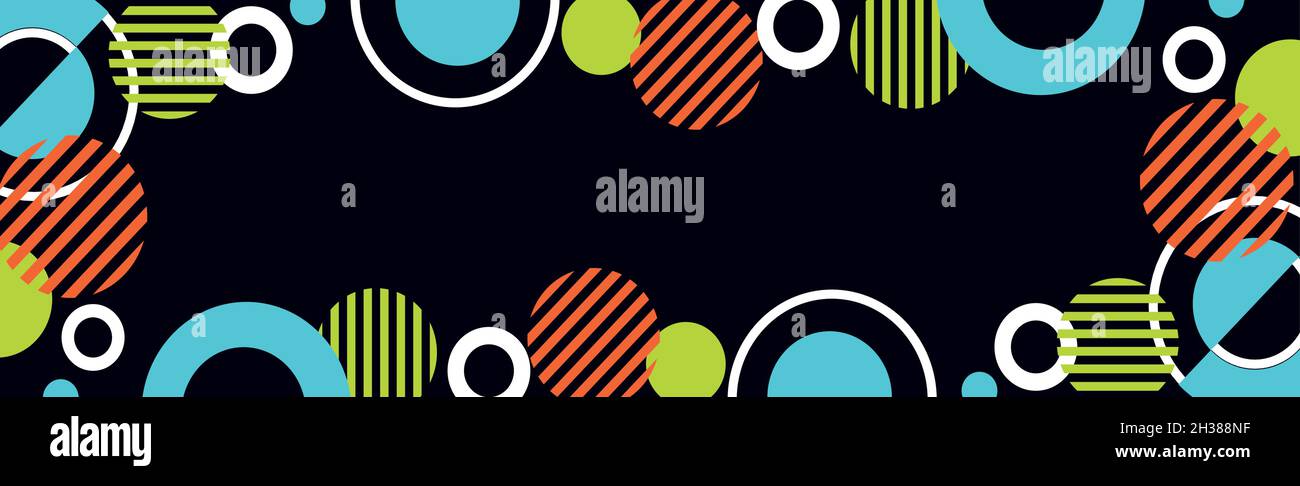 Colorful multicolored panoramic abstract background from different