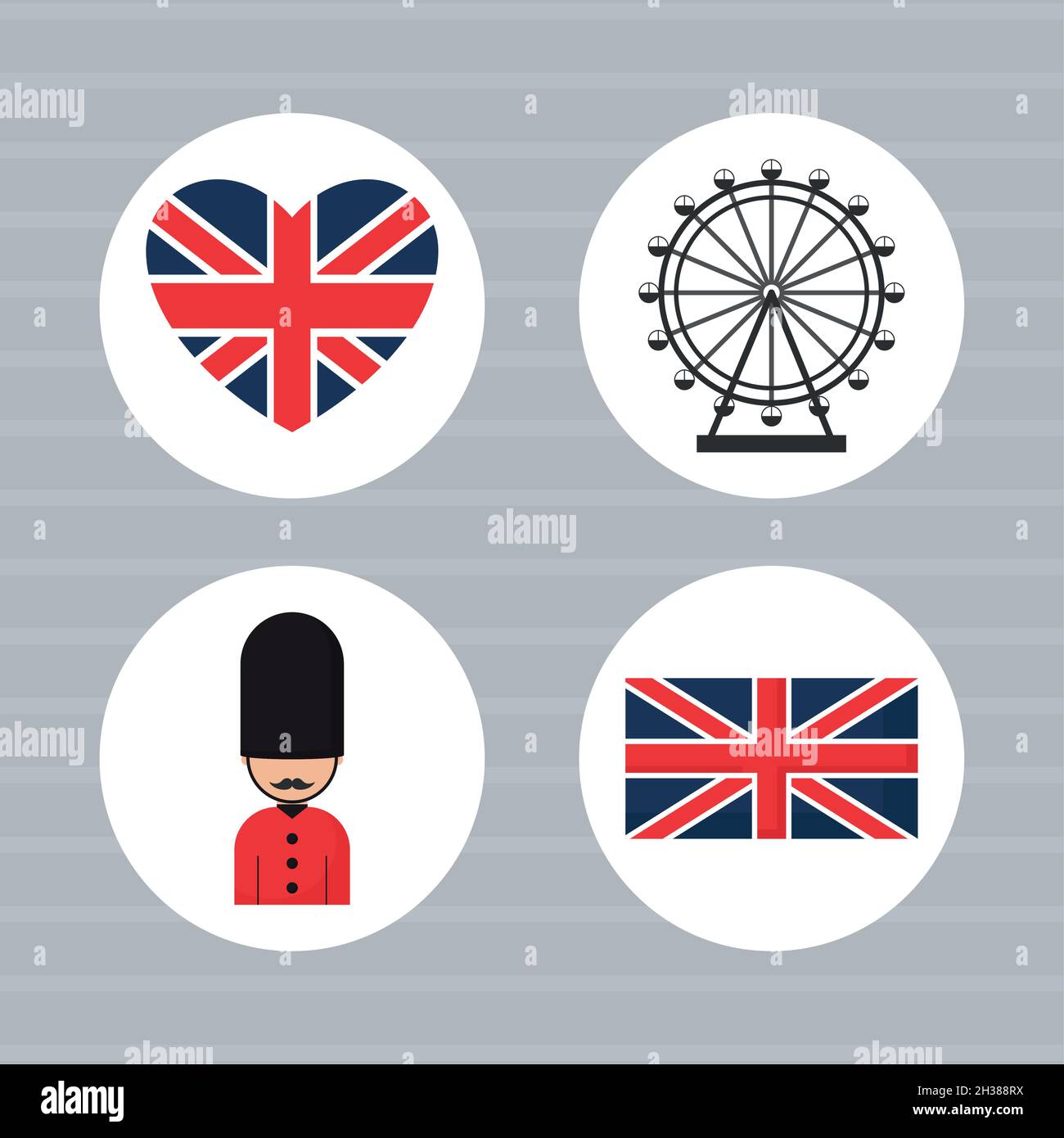four uk items Stock Vector Image & Art - Alamy