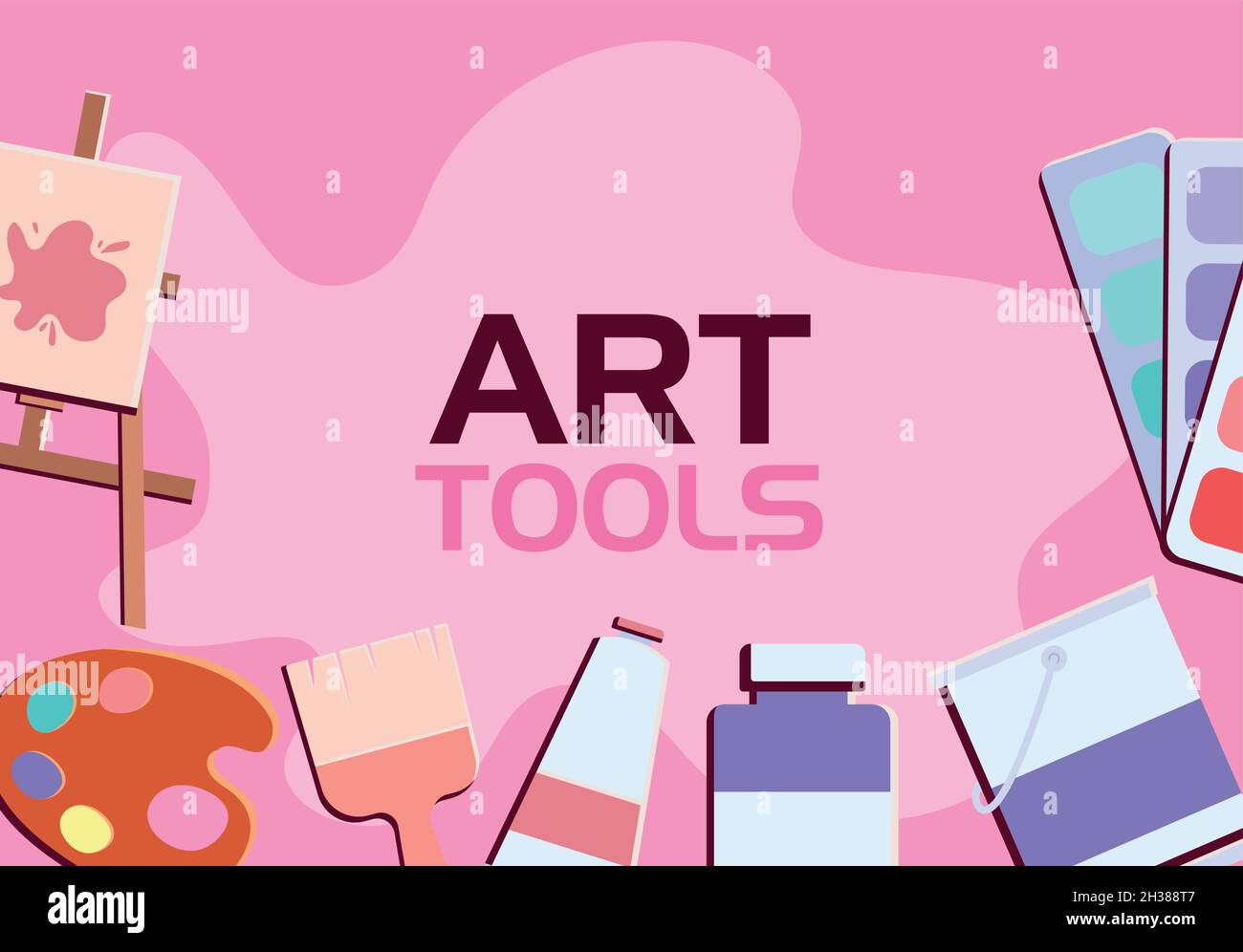 art tools poster Stock Vector Image & Art Alamy