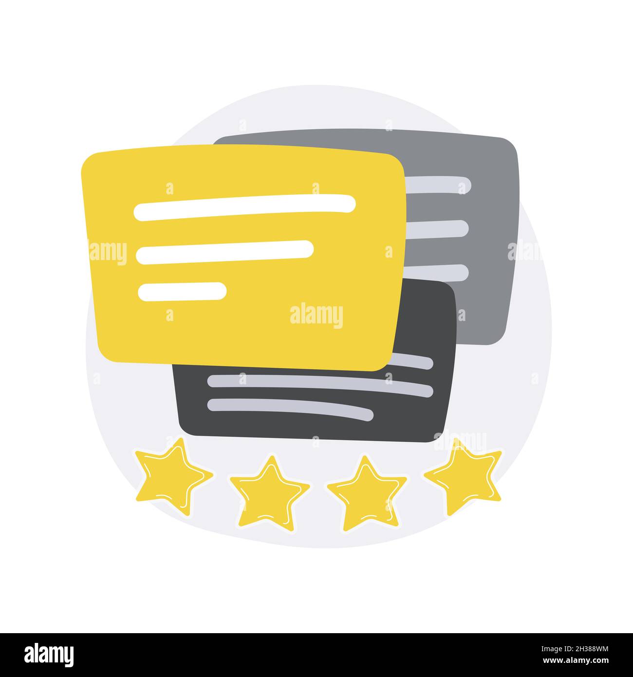 Testimonials abstract concept vector illustration. Stock Vector