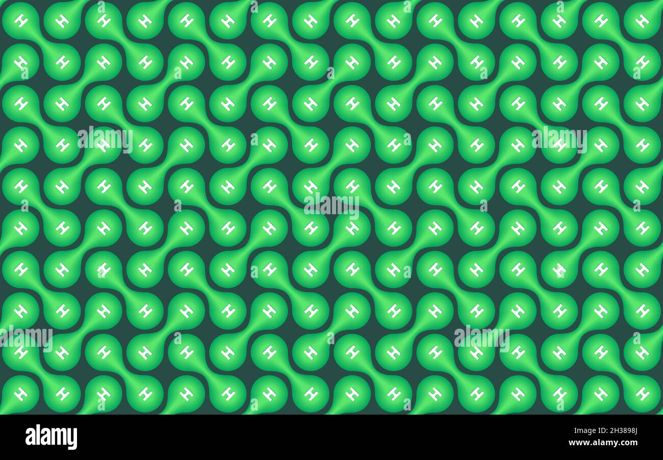 Seamless pattern of H2 molecule. Green hydrogen energy concept Stock ...