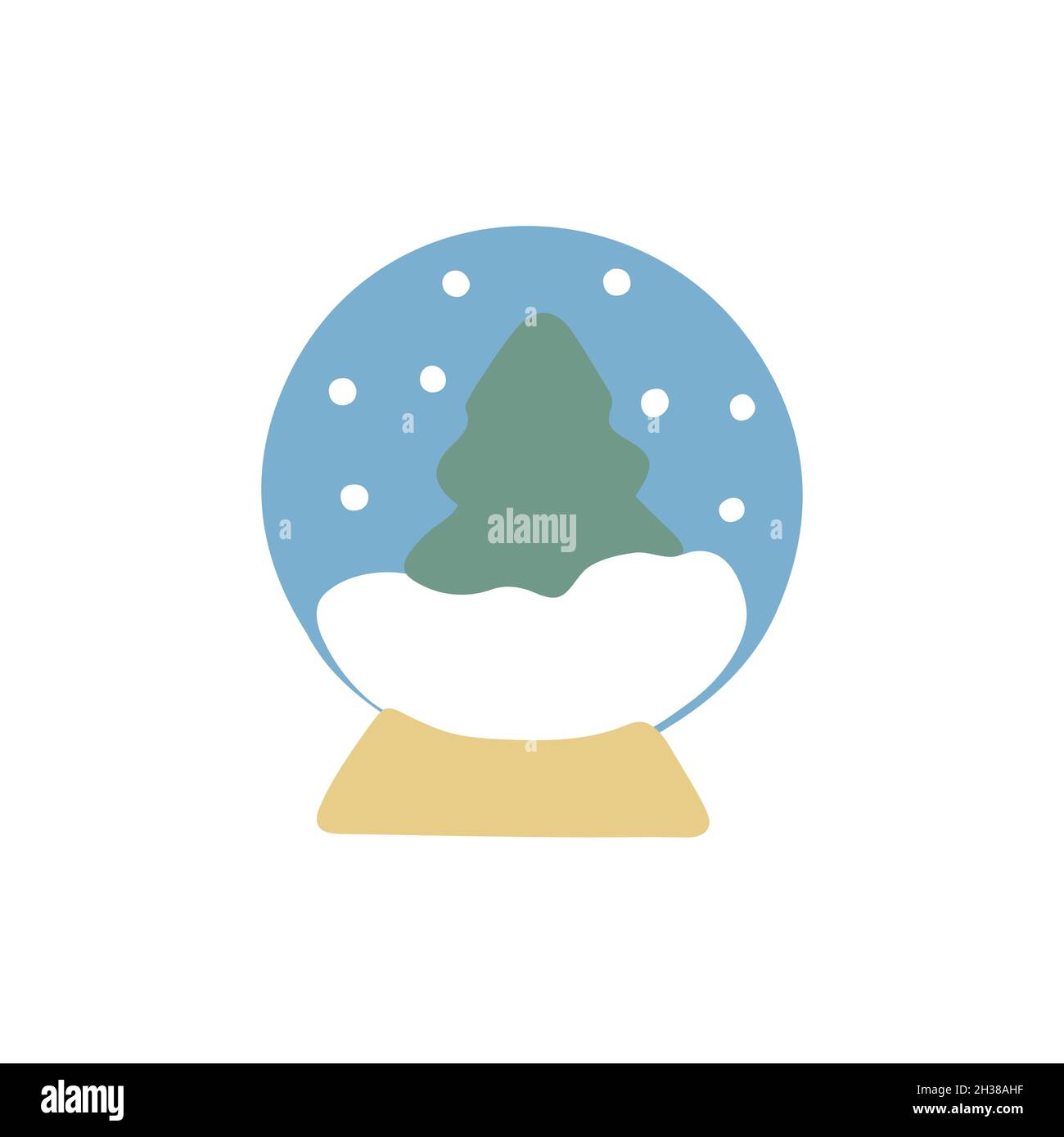 Snow globe Stock Vector Images - Alamy
