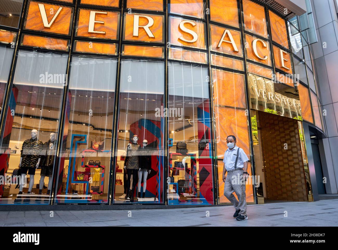 Hong Kong, China. 26th Oct, 2021. A pedestrian walks past the Italian ...