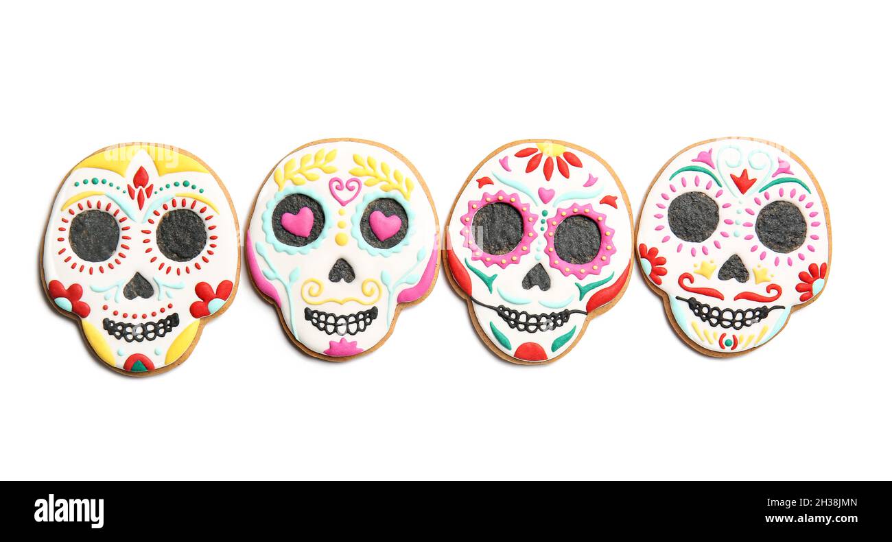 Skull shaped cookies for Mexico's Day of the Dead (El Dia de Muertos ...