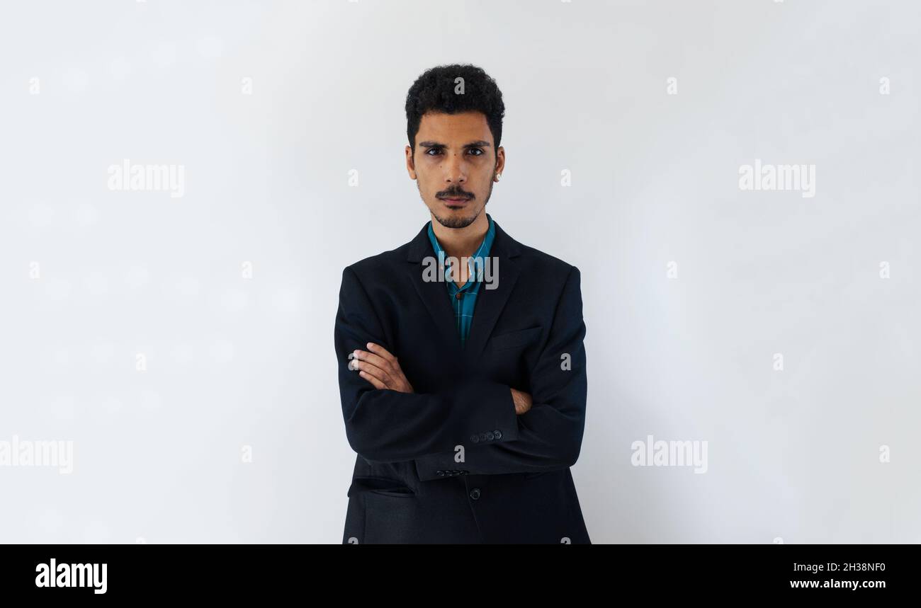 Business young man in a Suit isolated on white blackground. Handsome ...