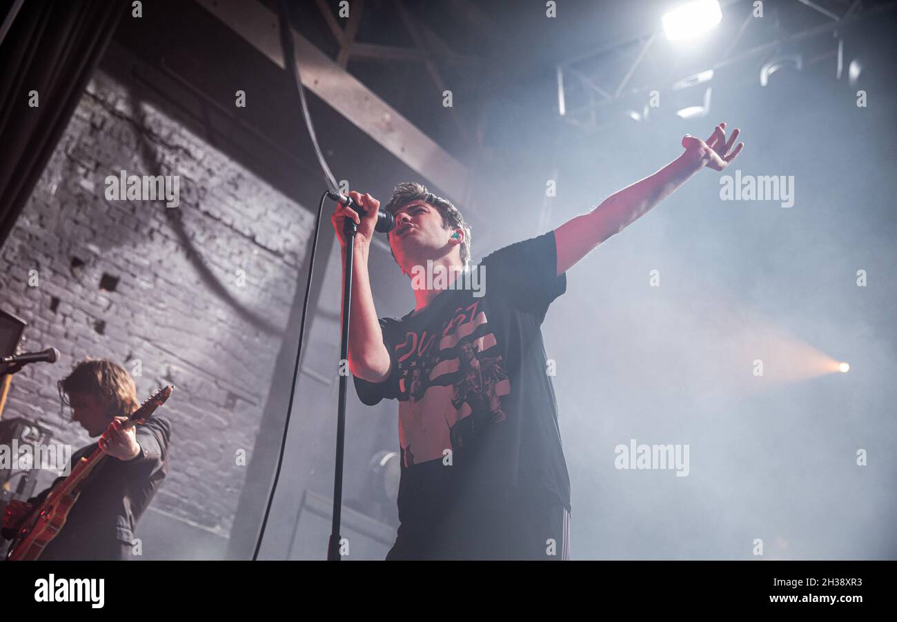 Fontaines DC at the O2 Academy, Bournemouth, UK. 26 October 2021.Credit: Charlie Raven/Alamy Live News Stock Photo