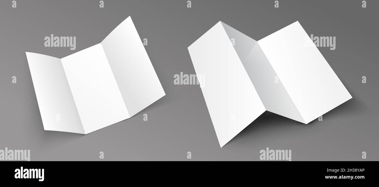 Leaflet mockup A4 brochure card paper. Leaflet greeting card catalog