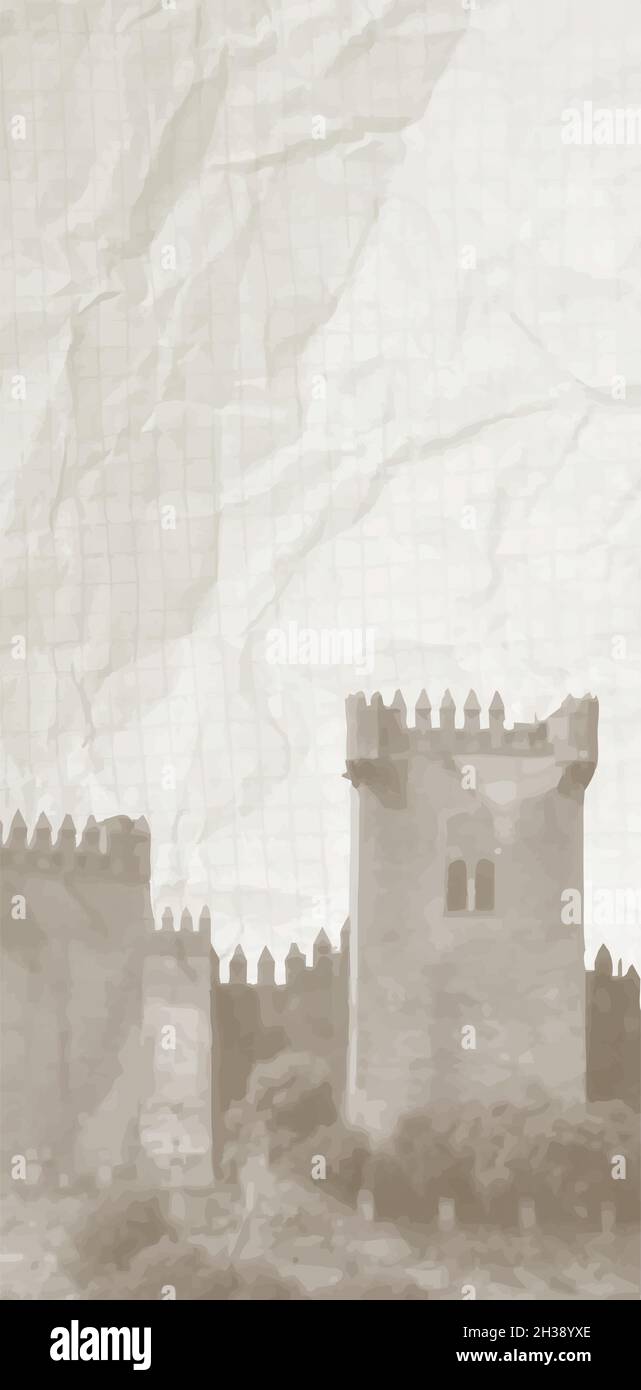 Vintage castle Stock Vector