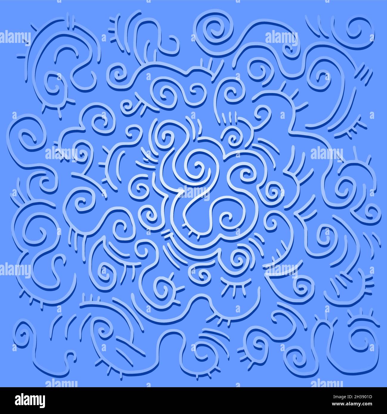 Blue waves Stock Vector