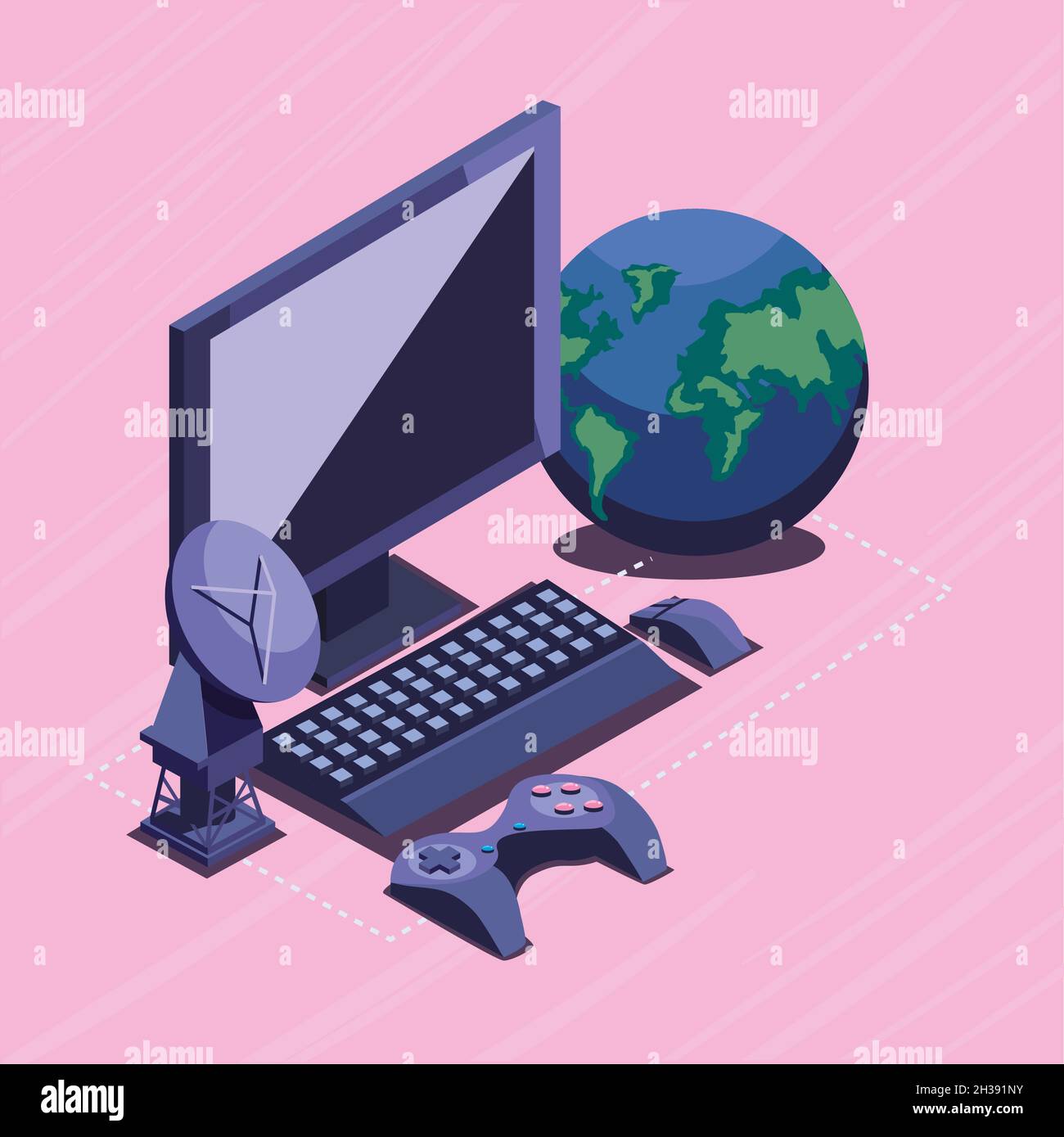 connection tech card with deivices Stock Vector Image & Art - Alamy