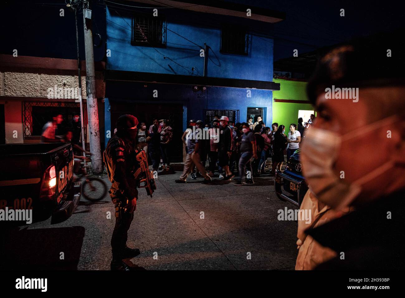 Guatemala City, Guatemala. 10th July, 2021. Officers from Policia