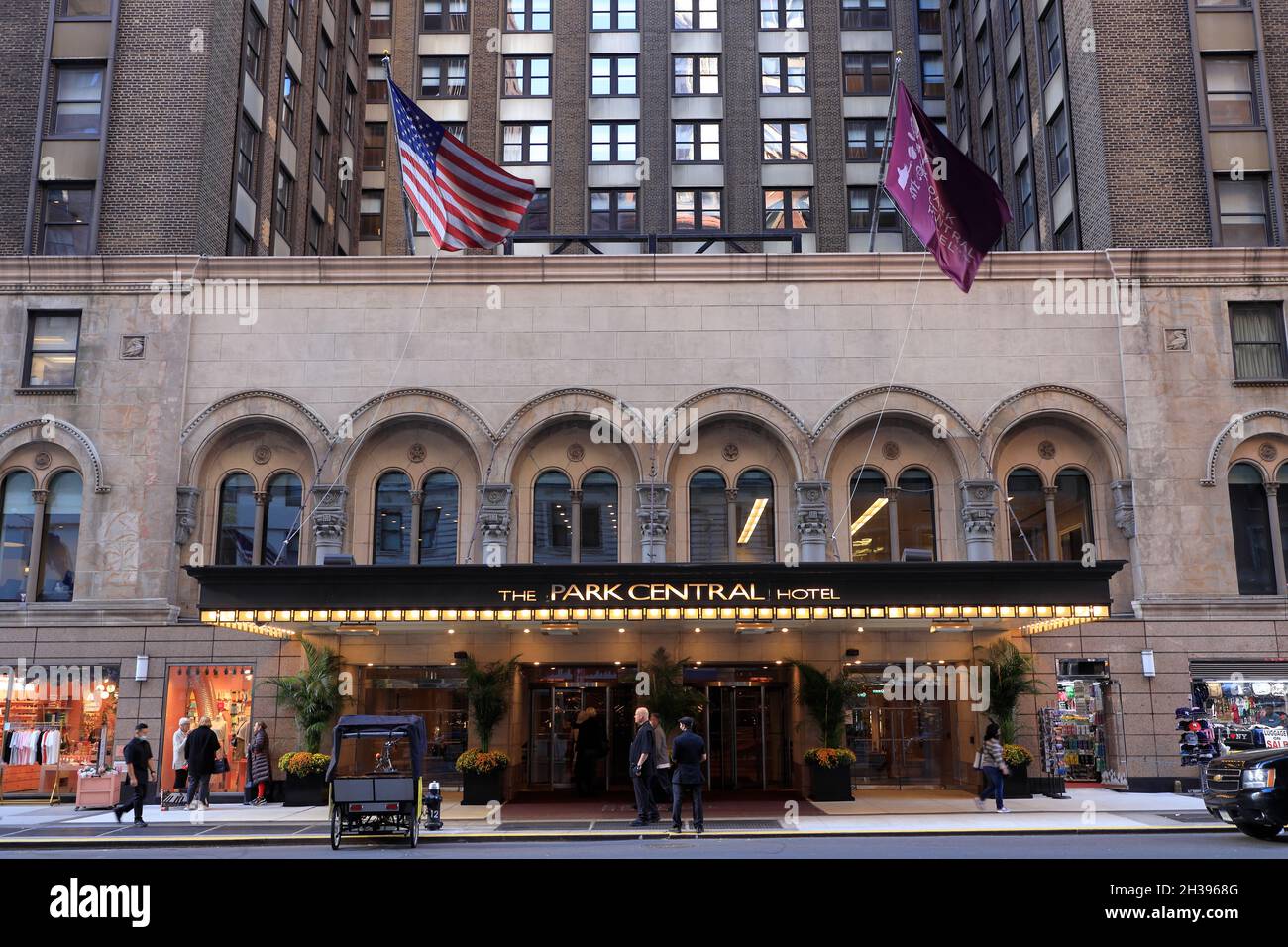The Park Central Hotel at 7th Avenue near Central Park.Manhattan.New York  City.USA Stock Photo - Alamy