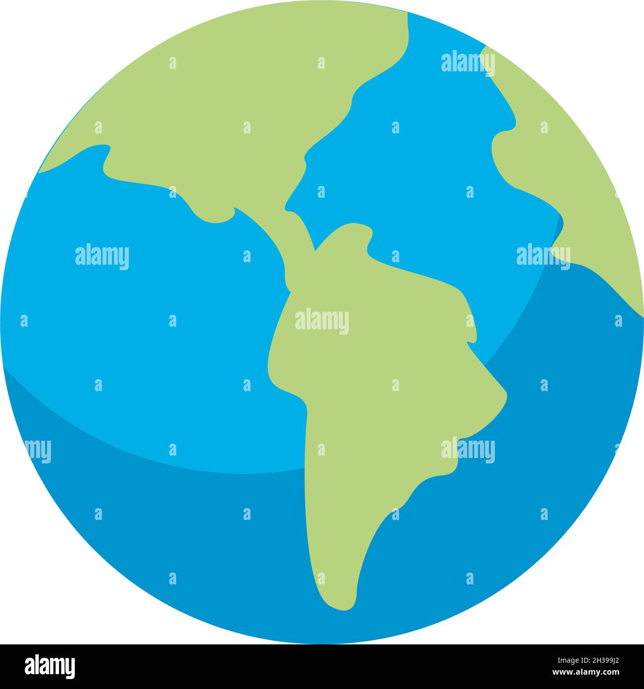great planet earth over white Stock Vector Image & Art - Alamy