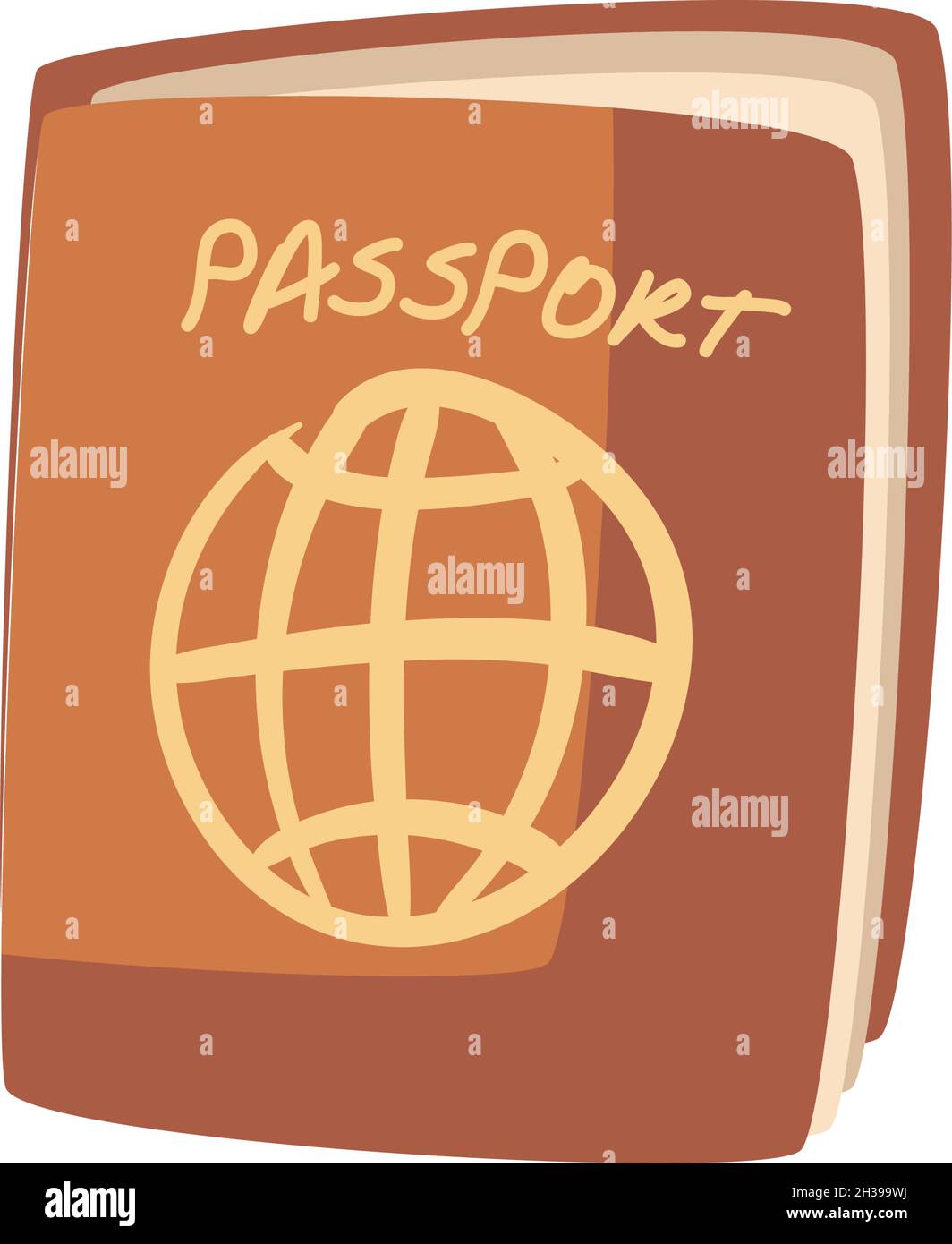 brown passport design over white Stock Vector Image & Art Alamy